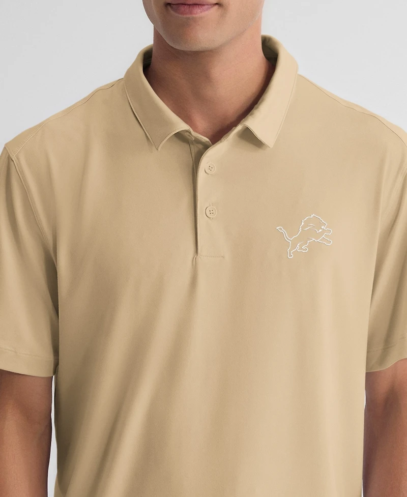 Fanatics Men's Tan Detroit Lions Clutch Polo Shirt