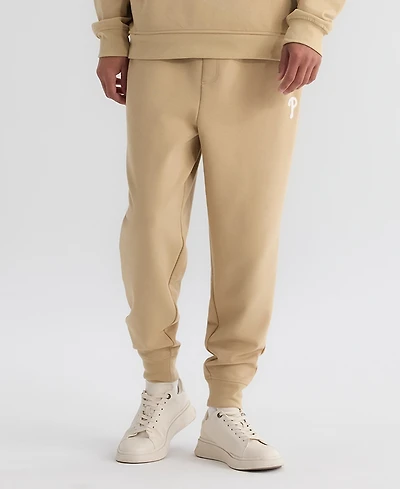 Fanatics Men's Khaki Philadelphia Phillies Clutch Fleece Tri-Blend Joggers