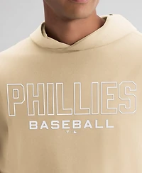 Fanatics Men's Khaki Philadelphia Phillies ClutchLong sleeves Hooded T-Shirt