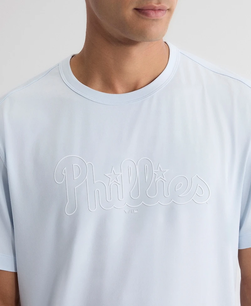 Fanatics Men's Light Blue Philadelphia Phillies Clutch Winning Edge T-Shirt