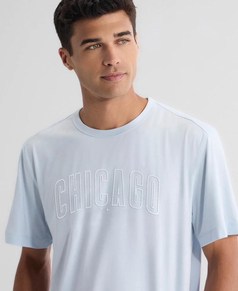 Fanatics Men's Light Blue Chicago Cubs Clutch Winning Edge T-Shirt