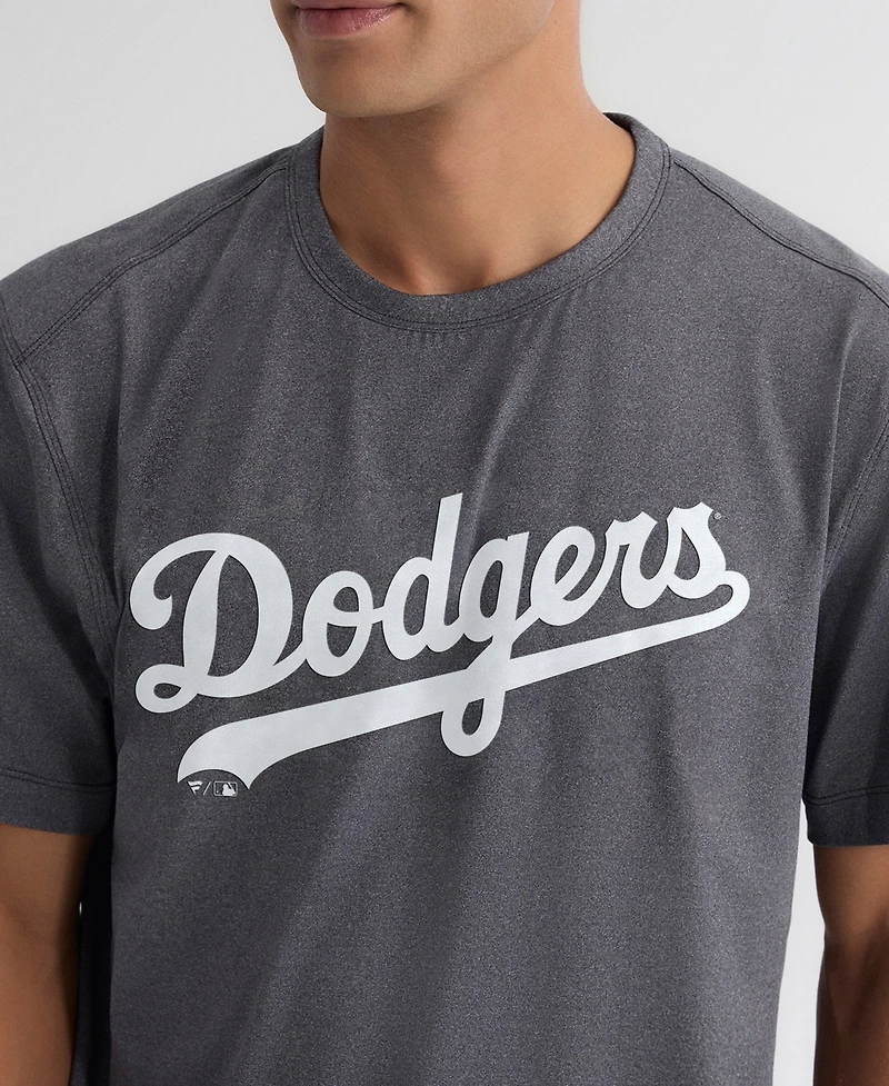 Fanatics Men's Charcoal Los Angeles Dodgers Clutch Winning Edge T-Shirt