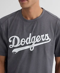 Fanatics Men's Charcoal Los Angeles Dodgers Clutch Winning Edge T-Shirt