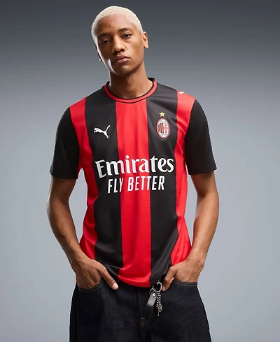 Puma Men's Black/Red Ac Milan 2026/27 Home Replica Jersey