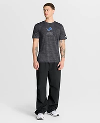 Nike Men's Anthracite Detroit Lions Velocity Ball Carrier Dri-fit T-Shirt