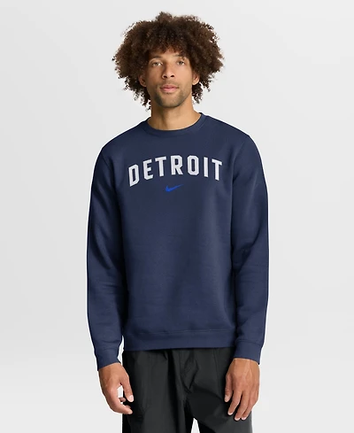 Nike Men's Navy Detroit Tigers City Connect Club Sweatshirt