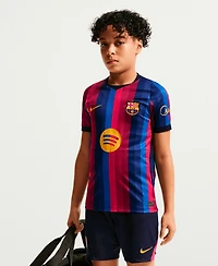 Nike Big Boys and Girls Red Barcelona 2026/27 Home Stadium Replica Jersey