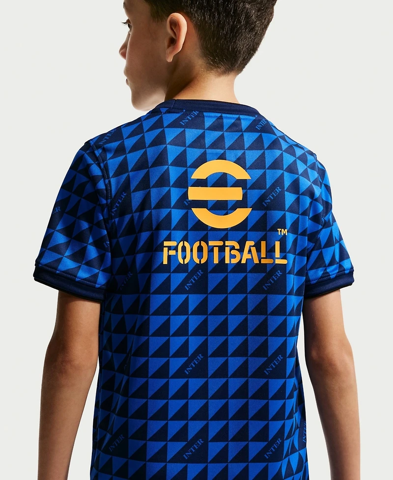 Nike Big Boys and Girls Blue Inter Milan 2026/27 Away Pre-Match Jersey