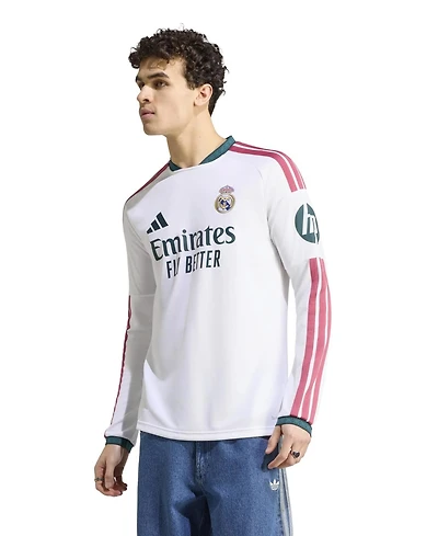 Adidas Men's White Real Madrid 2026/27 Home ReplicaLong sleeves Jersey