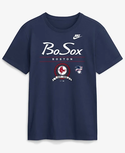 Nike Men's Navy Boston Red Sox Cooperstown Graphic T-Shirt