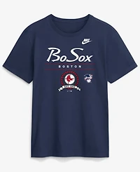 Nike Men's Navy Boston Red Sox Cooperstown Graphic T-Shirt