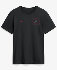 Nike Men's Black Atlanta Braves Split Logo T-Shirt