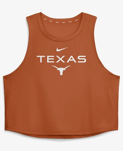 Nike Women's Texas Orange Longhorns One Dri-fit Cropped Tank Top