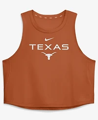 Nike Women's Texas Orange Longhorns One Dri-fit Cropped Tank Top