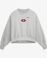 Nike Women's Gray San Francisco 49ers Oversized Primetime Phoenix Fleece Sweatshirt