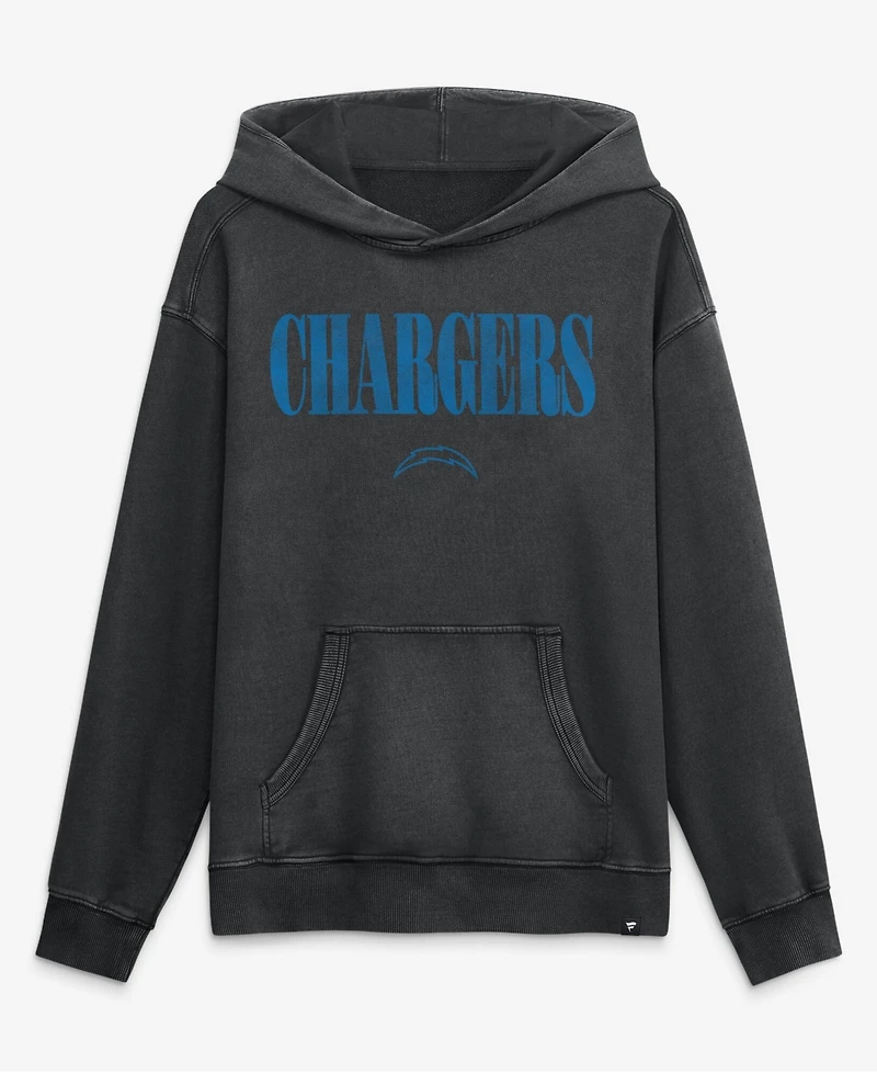 Fanatics Men's Black Los Angeles Chargers Relaxed Intense Rivalry French Terry Hoodie