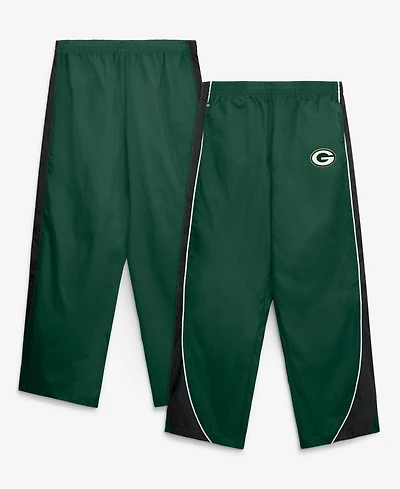 Fanatics Women's Green/Black Green Bay Packers Team First Backwards Lateral Nylon Pants