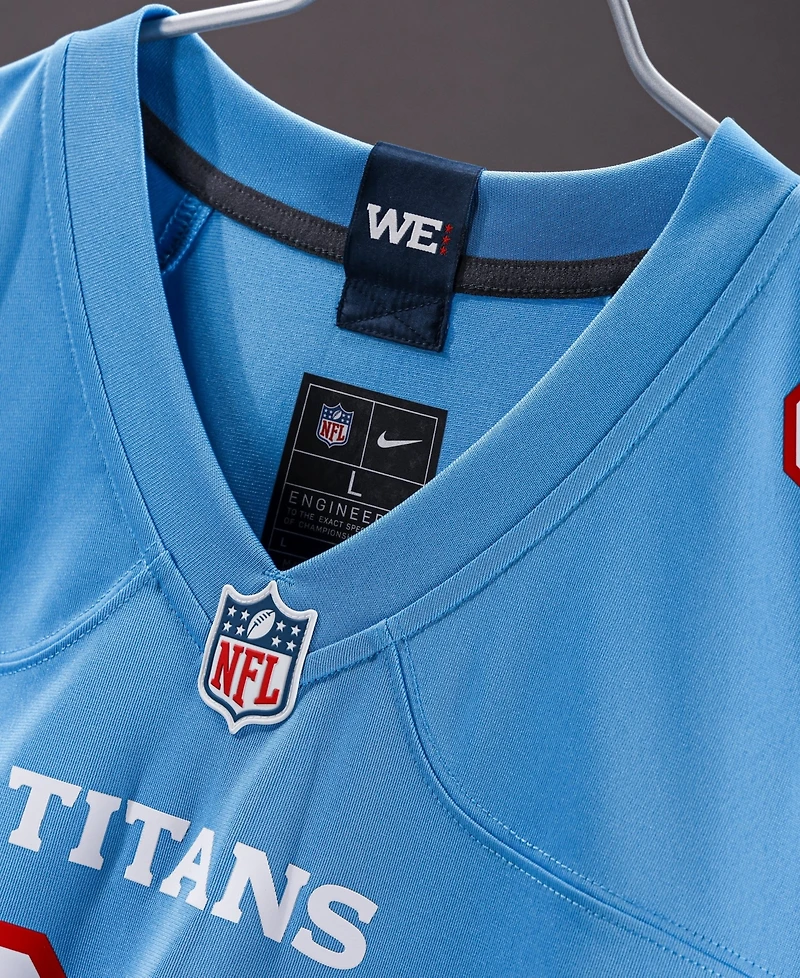 Nike Men's Tony Pollard Light Blue Tennessee Titans Game Jersey