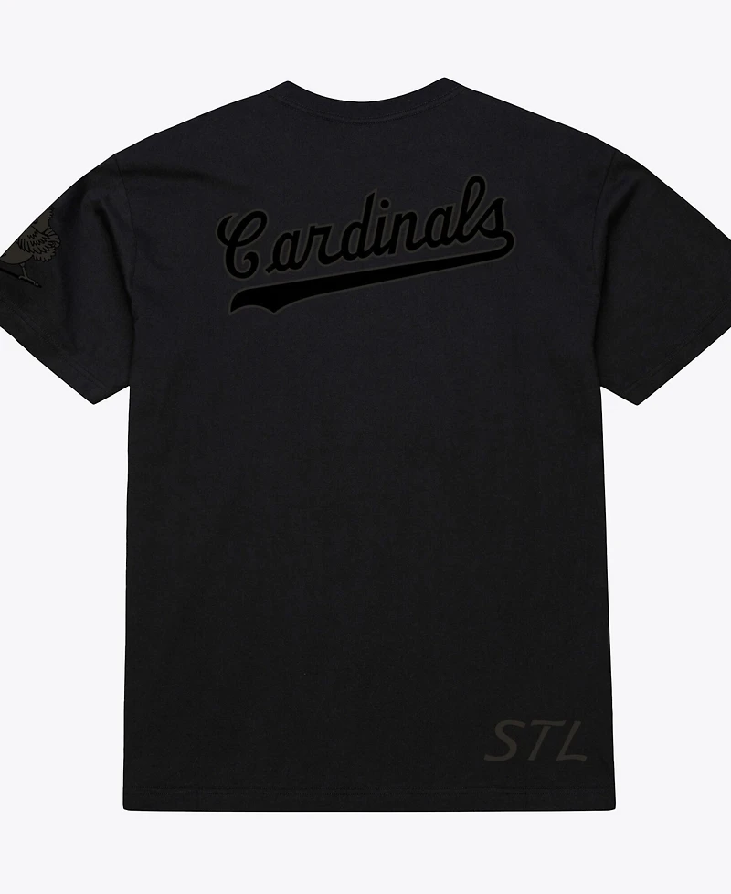 Mitchell & Ness Men Black St. Louis Cardinals Cooperstown Collection Phantom T-Shirt