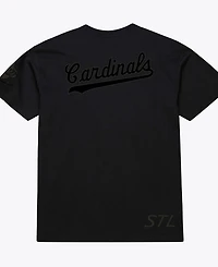 Mitchell & Ness Men Black St. Louis Cardinals Cooperstown Collection Phantom T-Shirt