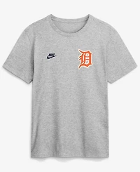 Nike Men's Heather Gray Detroit Tigers Cooperstown 2-Hit T-Shirt