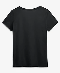 Logo Athletic Women's Black Minnesota Vikings Primary V-Neck T-Shirt