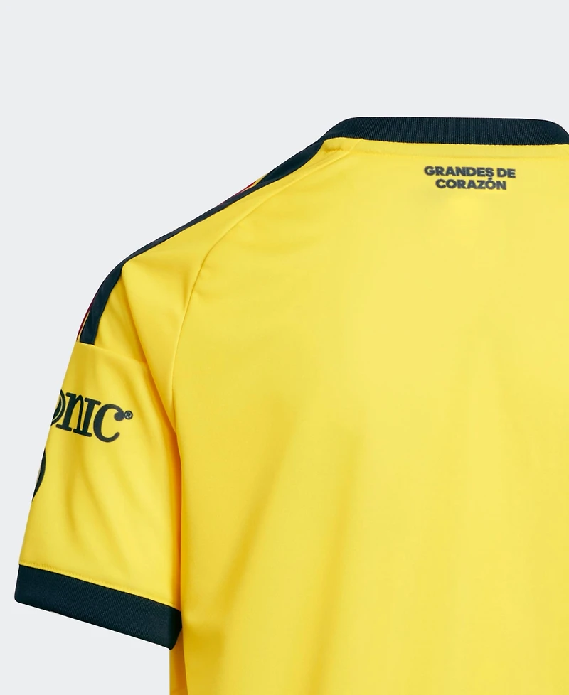 Adidas Big Boys and Girls Yellow Club America 2026/27 Home Replica Jersey