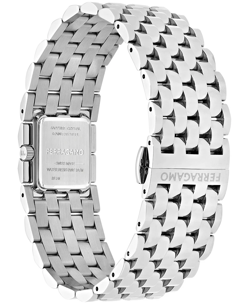 Ferragamo Women's Silver Stainless Steel Bracelet Watch 19mm