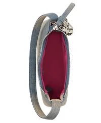 Betsey Johnson Headliner Deboss Top Zipper Shoulder Bag