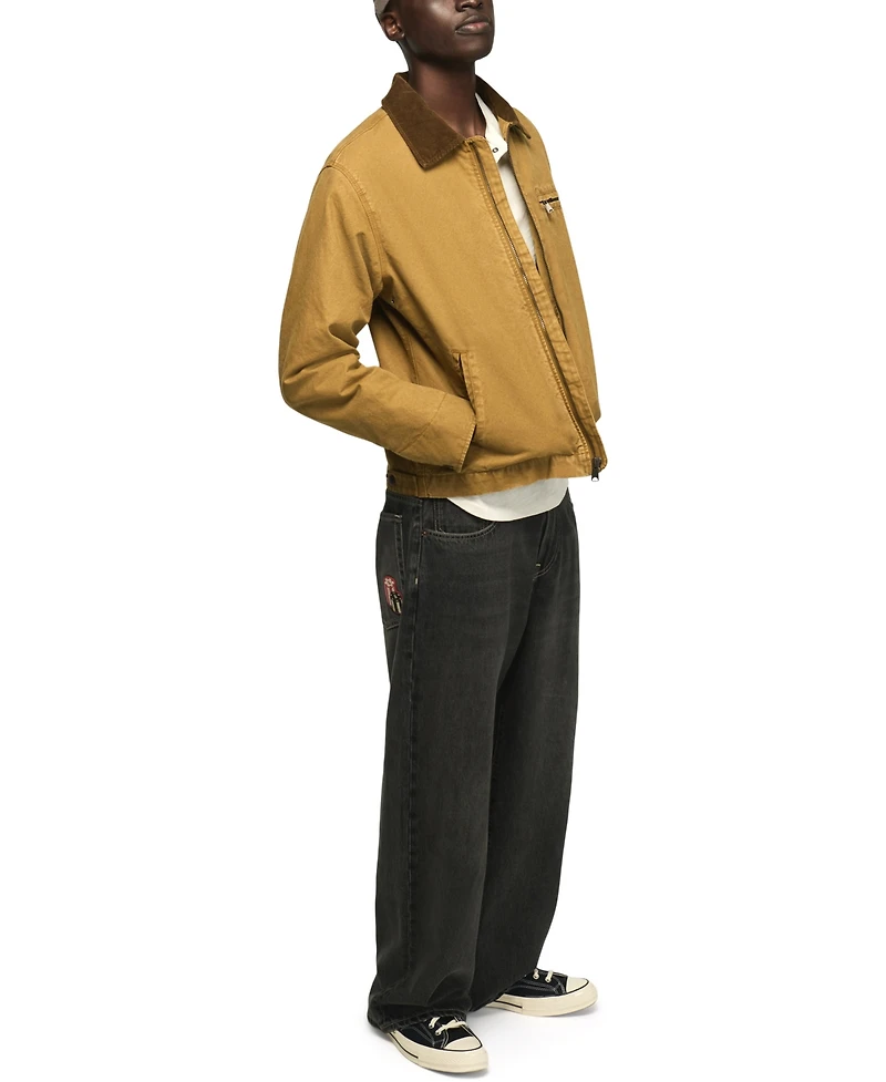 Lucky Brand Men's Canvas Zip-Front Utilitarian Jacket