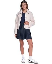 Levi's Women's Laydown Collar Cropped Boucle Work Jacket