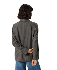 Whistles Women's Herringbone Wool Blazer