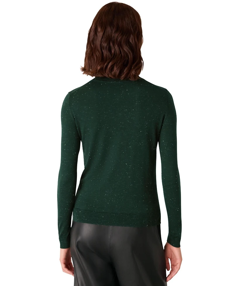 Whistles Women's Annie Sparkle Crew Neck Top