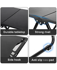 Piscifun Camping Table Collapsible Lightweight Carbon Steel Outdoor Picnic Travel Hiking Bbq Beach Carry Bag