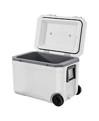 Sugift 45 Qt Wheeled Hard Cooler with 60 Hour Ice Retention and Side Pull Handle