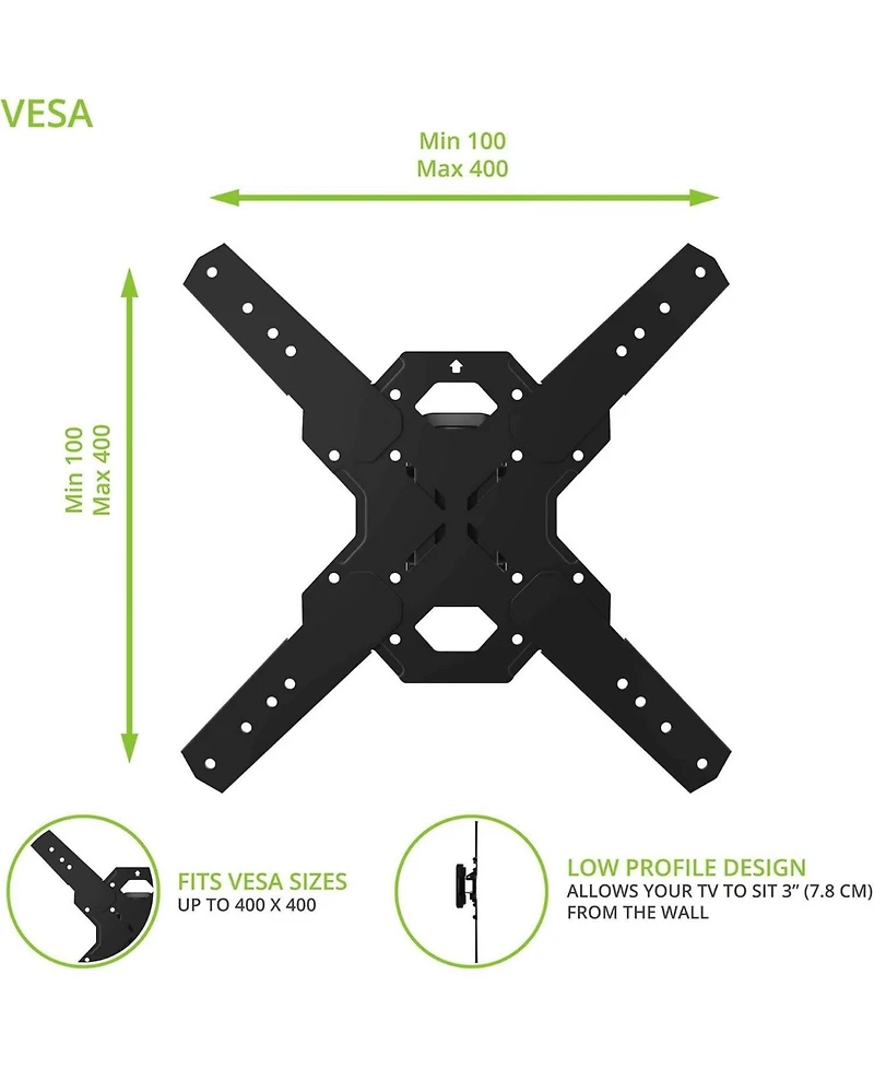 Kanto PS100 Tilting Swivel Tv Mount, Up to 60"