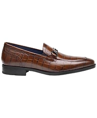 Johnston & Murphy Men's Gibbons Bit Memory Foam Almond-Toe Loafers