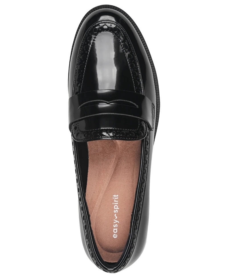 Easy Spirit Women's Ori Block Heel Penny Loafers