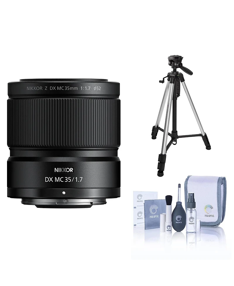Nikon Nikkor Z Dx Mc 35mm f/1.7 Macro Lens with Tripod, Compatible with Nikon Z Series Cameras