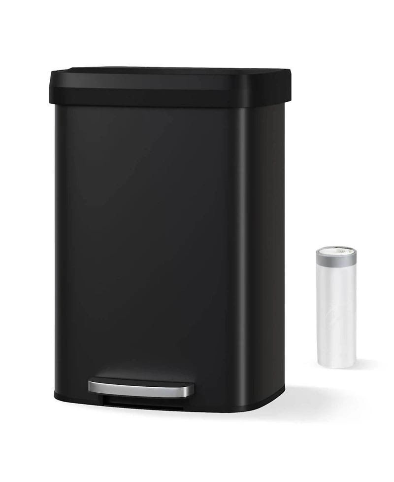 gaomon Gal Step-on Kitchen Stainless Steel Trash Can