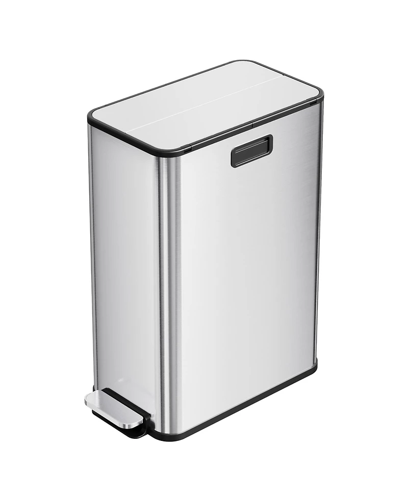 gaomon 2 x 28L Dual Compartment Trash and Recycling Bin, Kitchen Garbage Can for Home, Office, Living Room
