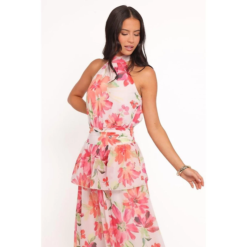 Petal and Pup Women's Martha Halter Sleeveless Maxi Dress