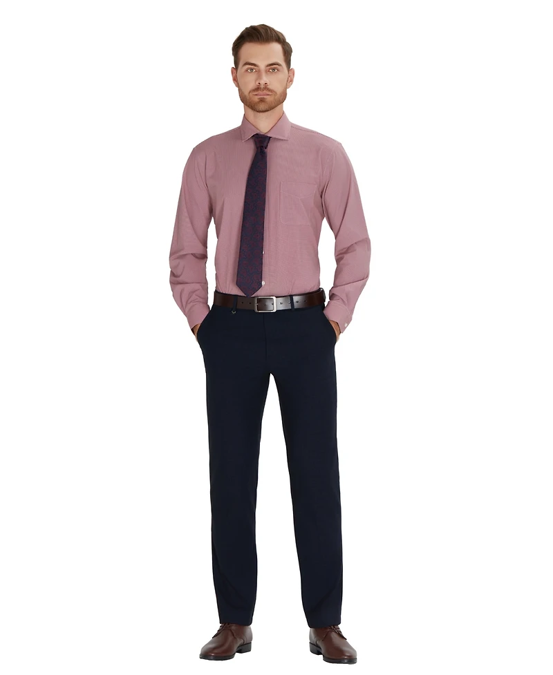 Club Room Men's Regular-Fit Houndstooth Dress Shirt, Macy's Exclusive