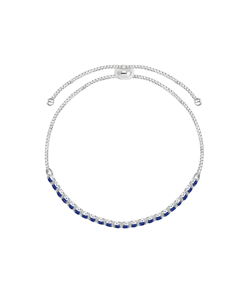 Macy's Lab-Grown Opal (1-3/4 ct. t.w.) Bolo Bracelet Sterling Silver