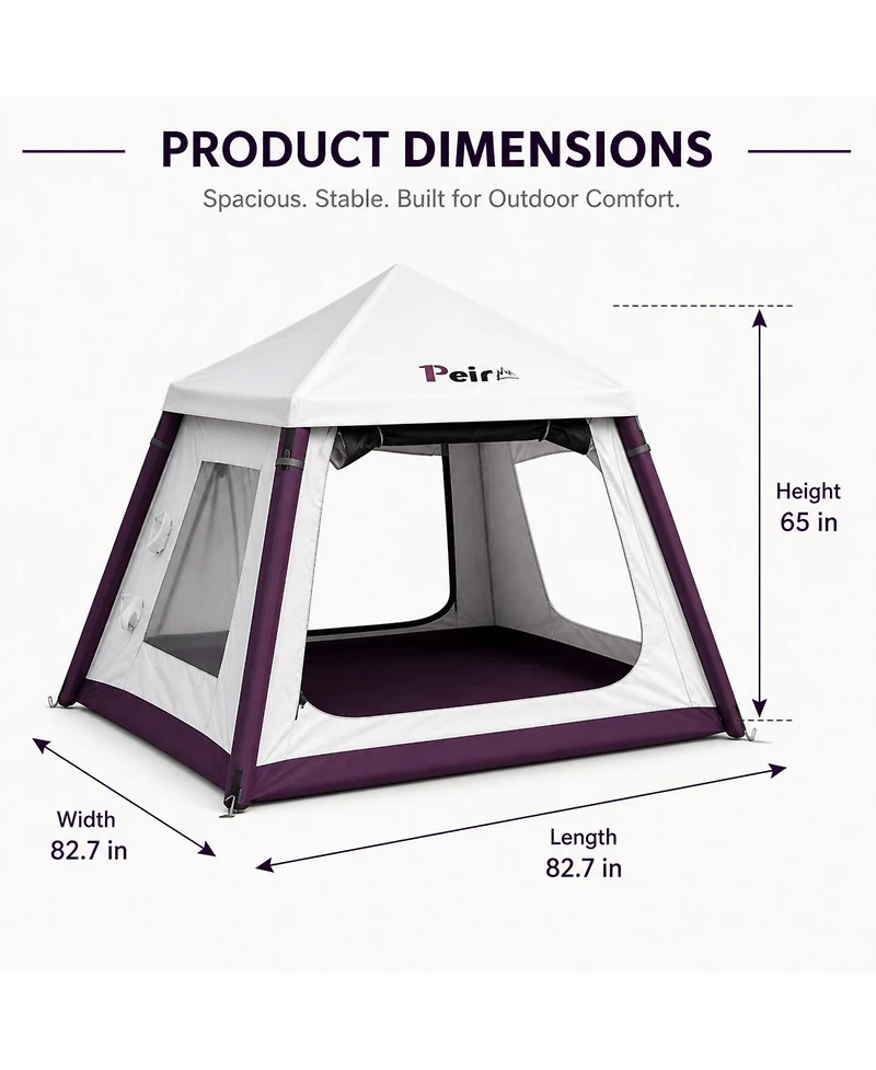 Ltmate Global Inc.Lightweight Inflatable Camping Tent – Easy Setup, Perfect for Beach and Travel