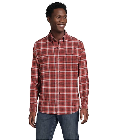 Lands' End Men's Long Sleeve Classic Fit Flagship Flannel Shirt