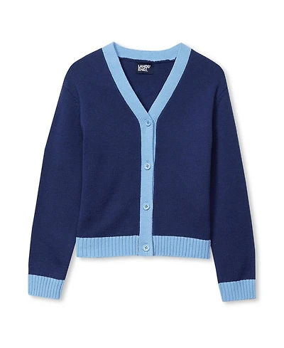 Lands' End Girls Long Sleeve Cardigan