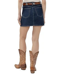 Silver Jeans Co. Women's Denim A-Line Mini Skirt