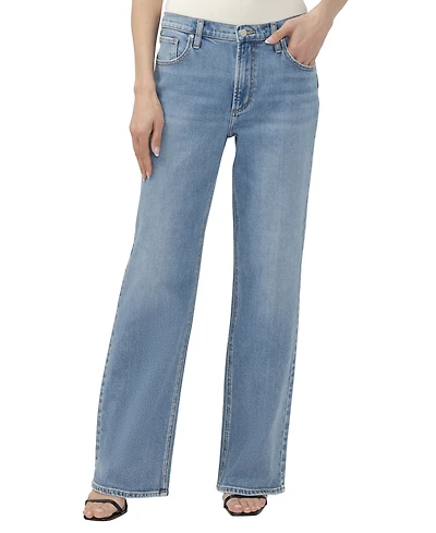 Silver Jeans Co. Women's Baggy Bootcut High-Rise Cotton-Blend
