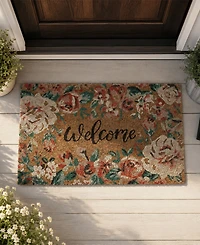 Vcny Home Traditional Welcome Outdoor Coir Doormat, 18" x 30"